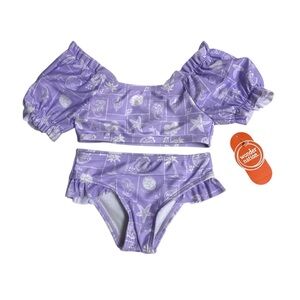 Wonder Nation Kids Swim Rashguard - Purple